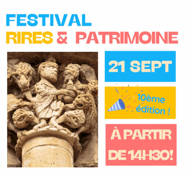 RIRES &amp; PATRIMOINE - 10eme EDITION - DIMANCHE 21 SEPTEMBRE - ABBAYE DE SAINT-PAPOUL (11)
